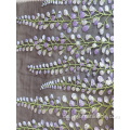 Multi -Color Mesh Wisteria Blume Embriodery Stoff